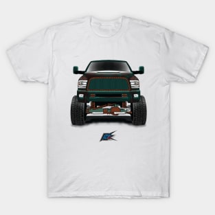 ram 2500 lifted truck green rust T-Shirt